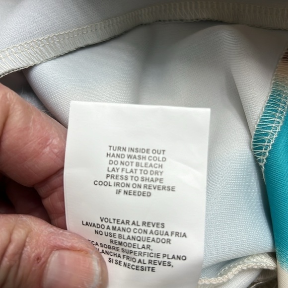 Coco + Jaimeson Striped Ponte Knit Double Slit Mini Elastic waistband, Sz S - Picture 14 of 14